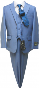 BOYS 5PC. SUIT (BABY BLUE) 2121304-5